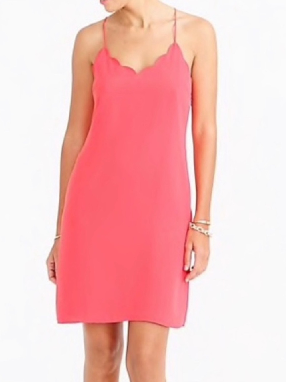 J. Crew Scalloped Halter Racerback Dress size 16
